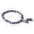 biba Armband dunkelgrau mit STERNCHEN silber