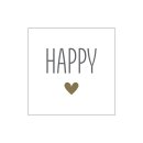 KRASILNIKOFF Serviette HAPPY / PAPER NAPKIN HAPPY