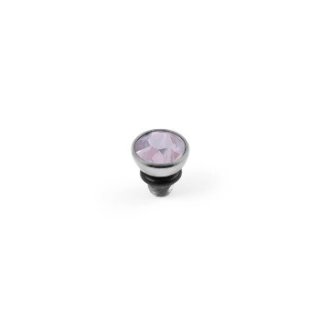 QUDO Ringaufsatz BOTTONE 5 mm silber ROSE WATER OPAL