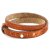 Lederarmband für Schiebeperlen SAMBA ORANGE