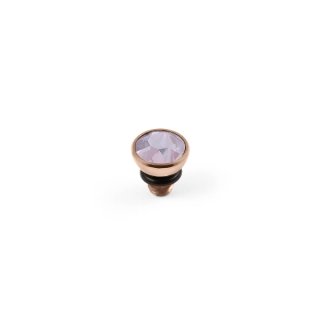 QUDO Ringaufsatz BOTTONE 5 mm roségold ROSE WATER OPAL