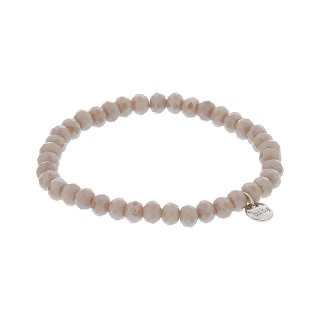 biba Armband Crystal beige 6 mm
