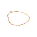 biba Armband goldfarbig mit Rosa/Rosé