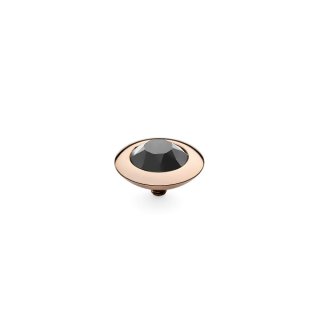 QUDO Ringaufsatz TONDO roségold JET HEMATITE