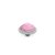 QUDO Ringaufsatz FABERO flat silber 10 mm LIGHT ROSE FLAT