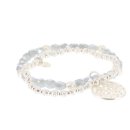 biba Armband Crystal grau mit Metall silberfarben