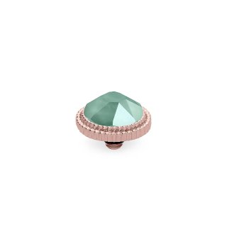 QUDO Ringaufsatz FABERO flat roségold 10 mm MINT GREEN