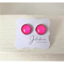 JULCHEN Ohrstecker Neon-Pink