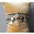 biba Armband HELLGRAU mit STERN goldfarbig