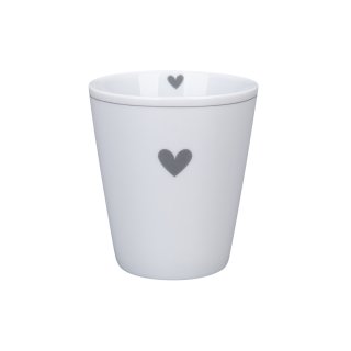 KRASILNIKOFF HAPPY MUG / Becher HEART OF CHARCOAL