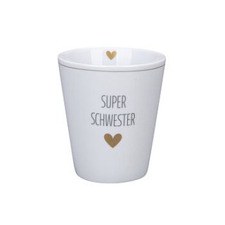 KRASILNIKOFF HAPPY MUG Becher SUPER SCHWESTER