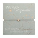 Wunscherfüller-Armband mit rosévergoldetem HERZ