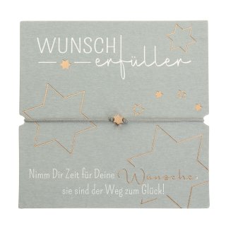 Wunscherfüller-Armband mit rosévergoldetem STERN