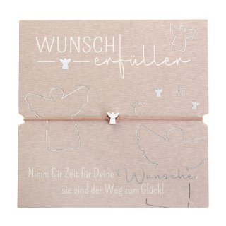 Wunscherf&uuml;ller-Armband mit feinversilbertem ENGEL