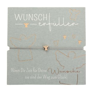 Wunscherfüller-Armband mit rosévergoldetem ENGEL