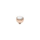 QUDO Ringaufsatz LONDON small roségold white pearl
