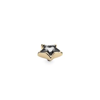 QUDO Ringaufsatz STELLAR gold CRYSTAL
