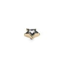 QUDO Ringaufsatz STELLAR gold CRYSTAL