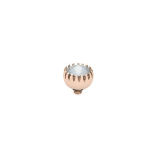 QUDO Ringaufsatz LONDON small roségold SILVER SHADE