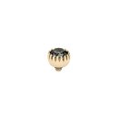 QUDO Ringaufsatz LONDON small black diamond gold