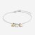 Joma Jewellery ANKLET THREE TONE STARS / STERNE