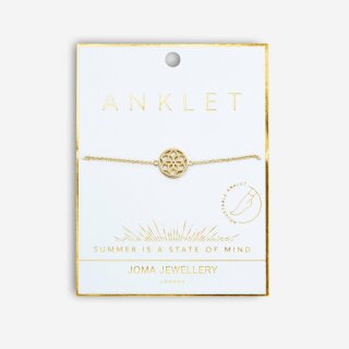 Joma Jewellery ANKLET GOLD DREAMCATCHER / TRAUMFÄNGER