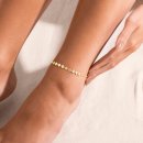 Joma Jewellery ANKLET GOLD DISC CHAIN