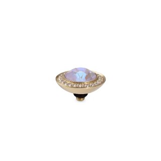 QUDO Ringaufsatz TONDO DELUXE gold lavender dellite