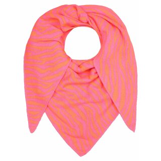 ZWILLINGSHERZ Dreieckstuch LINNA mit Baumwolle - Pink/Orange