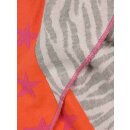 ZWILLINGSHERZ Dreieckstuch NINA mit Baumwolle - Grau/Orange