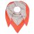 ZWILLINGSHERZ Dreieckstuch NINA mit Baumwolle - Grau/Orange