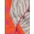 ZWILLINGSHERZ Dreieckstuch NINA mit Baumwolle - Grau/Orange