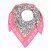 ZWILLINGSHERZ Dreieckstuch WILD MIND mit Baumwolle - Leo Grau-Pink
