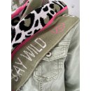 ZWILLINGSHERZ Dreieckstuch ROXY mit Baumwolle - Khaki