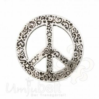 Gürtelschnalle PEACE FLOWER