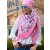 ZWILLINGSHERZ Dreieckstuch BORNA mit Baumwolle - Pink
