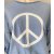 LANGARM-SHIRT mit PEACE Zeichen - Jeansblau