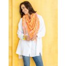 ZWILLINGSHERZ Dreieckstuch SUSANNE mit Baumwolle - Orange-Bunt