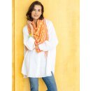 ZWILLINGSHERZ Dreieckstuch SUSANNE mit Baumwolle - Orange-Bunt