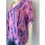 Stilvolle Bluse in toller Farbkombination - Rosa/Royalblau
