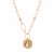 biba Kette goldfarben mit Glasperlen - Beige