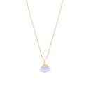 biba Kette goldfarben mit Anhänger aus Naturstein -...