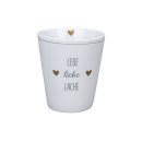 KRASILNIKOFF HAPPY MUG / Becher LEBE LIEBE LACHE