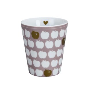 KRASILNIKOFF HAPPY MUG / Becher APPLE DUSTY ROSE