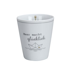 KRASILNIKOFF HAPPY MUG / Becher MEER MACHT GLÜCKLICH