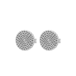 QUDO Ohrstecker VAIANO 12 mm Edelstahl silberfarben