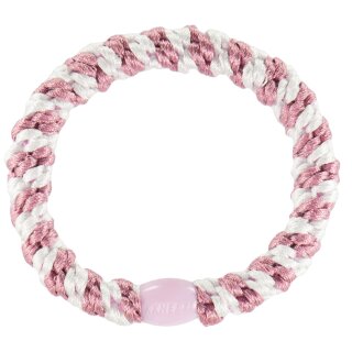 KKNEKKI Haargummi - Old Pink White Stripe