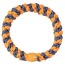 KKNEKKI Haargummi - Indigo Neonorange Stripe