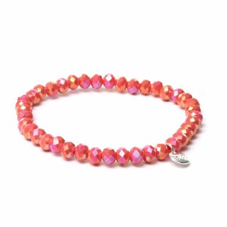 biba Armband Crystal korallenrot 6 mm
