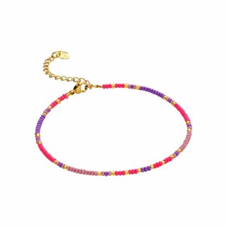 biba Fußkettchen pink-lila-gold